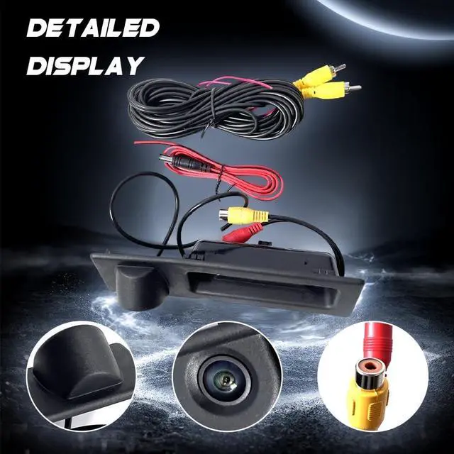 Alt view image 3 of 5 - FUZIDDN HD 1280x720p Trunk Handle Rear View Camera Replacement for BMW F Series 3/4/5 X3 X4 F30 F32 F10 F11 F25 ^^ IP67 Waterproof Reverse Backup Camera ^^ OEM Fit, Night Vision, Easy Installation