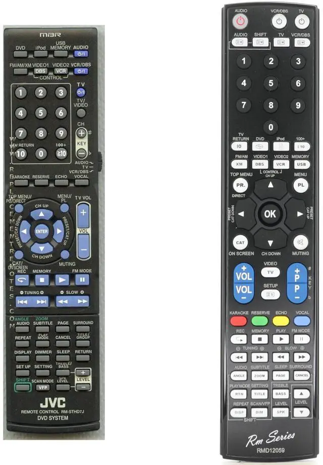 Main image of Anderic Remote Control Works for JVC DVD Home Surround System Models RM-STHC60J, RM-STHC60U, RM-STHD5J, RM-STHD5U, RM-STHD6J, RM-STHD7J - RMD12059