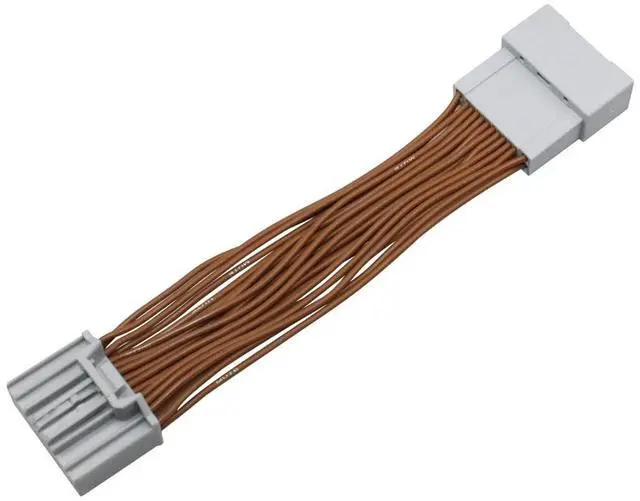 Alt view image 4 of 4 - YONGJIANGXIA 24Pin Full Pins Wire Harness for Honda Accord Aux CD Changer Navigation 15CM