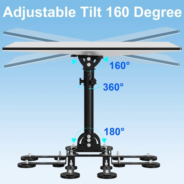 Alt view image 2 of 5 - Fits for Star-Link Gen 3 Heavy Duty Pivot Magnetic Roof Mount, Up to 493 lbs of Suction Power, Star-Link Internet Satellite Mounting Kit, Compatible with Star-Link Standard Gen3(V3)/4/4X Dish
