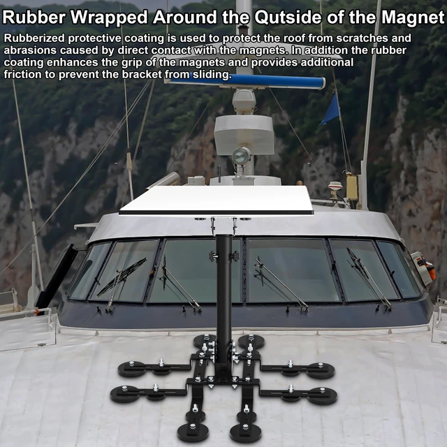 Alt view image 3 of 5 - Fits for Star-Link Gen 3 Heavy Duty Pivot Magnetic Roof Mount, Up to 493 lbs of Suction Power, Star-Link Internet Satellite Mounting Kit, Compatible with Star-Link Standard Gen3(V3)/4/4X Dish