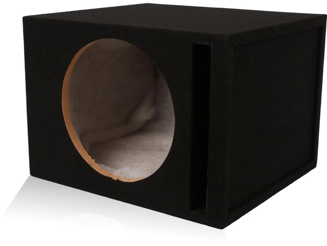 Alt view image 2 of 4 - Single 12" Vented MDF Subwoofer Enclosure (Belva 1SV12B)