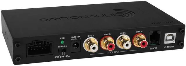 Main image of Dayton Audio DSP-408 4 Input 8 Output DSP Digital Signal Processor with Built in EQ Crossovers, Time Alignment, and in-Put/Output Mixing for Home and car Audio