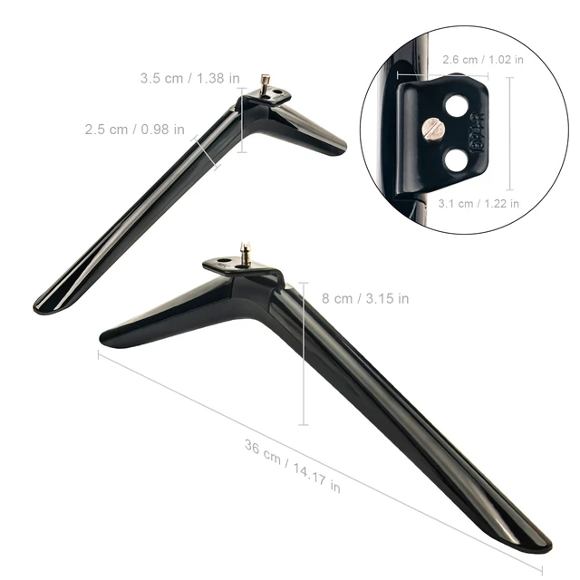 Alt view image 4 of 4 - 75A6G TV Stand Legs Table Top Holder, 75A6H 75U6G Television Legs