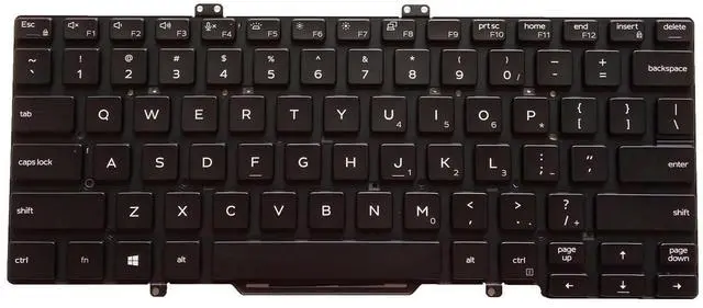 Alt view image 3 of 3 - Siakoocty Laptop Replacement US Layout Keyboard for Latitude E7400 7400 0RDV0V RDV0V Without Frame,No TrackPoint,Backlit Black