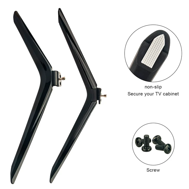 Alt view image 3 of 4 - 75A6G TV Stand Legs Table Top Holder, 75A6H 75U6G Television Legs