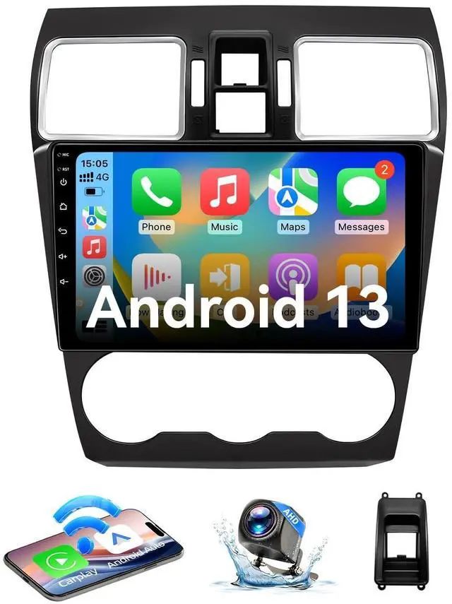 Main image of FBINSE Android 13 Car Stereo Radio Compatible with Subaru Forester WRX Impreza STi Crosstrek 2016-2018 with Wireless CarPlay Android Auto 9" Screen, WiFi/Bluetooth/GPS/Backup Camera