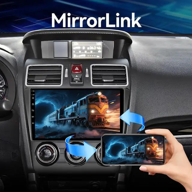 Alt view image 5 of 5 - FBINSE Android 13 Car Stereo Radio Compatible with Subaru Forester WRX Impreza STi Crosstrek 2016-2018 with Wireless CarPlay Android Auto 9" Screen, WiFi/Bluetooth/GPS/Backup Camera