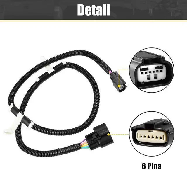 Alt view image 4 of 5 - X AUTOHAUX for Ford Super Duty 2013-2016 FC3Z14A412A Tailgate Backup Camera Wiring Harness Replace DC3Z-14A412-A FC3Z-14A412-A Reverse Rear View Camera Wire Harness