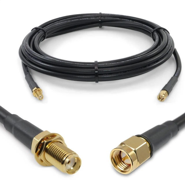 Main image of Proxicast 15 ft SMA Male to SMA Female 50 Ohm Low-Loss CFD240 Coax Cable