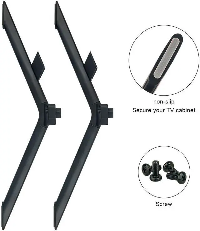 Alt view image 3 of 5 - VINABTY Base Stand Legs Replacement fit for Hisense TV 65U6H 65A66GUA 65U7K