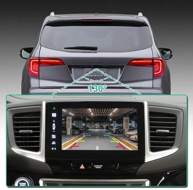 Alt view image 3 of 4 - 39530SZAA01 Rear View Backup Camera Fit for Honda Pilot 2012 2013 2014 2015, GreenYi Parking Assist Cam Replaces OE Number 39530-SZA-A01, HO1960125, HO1960111