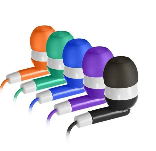Alt view image 4 of 5 - Keewonda Bulk Earbuds 50 Pack for Classroom Wholesale Earbuds Headphones Wired Stereo Earphones Multi Color for Kids Toddlers Teen at School Library Room Homeschool Online Teaching