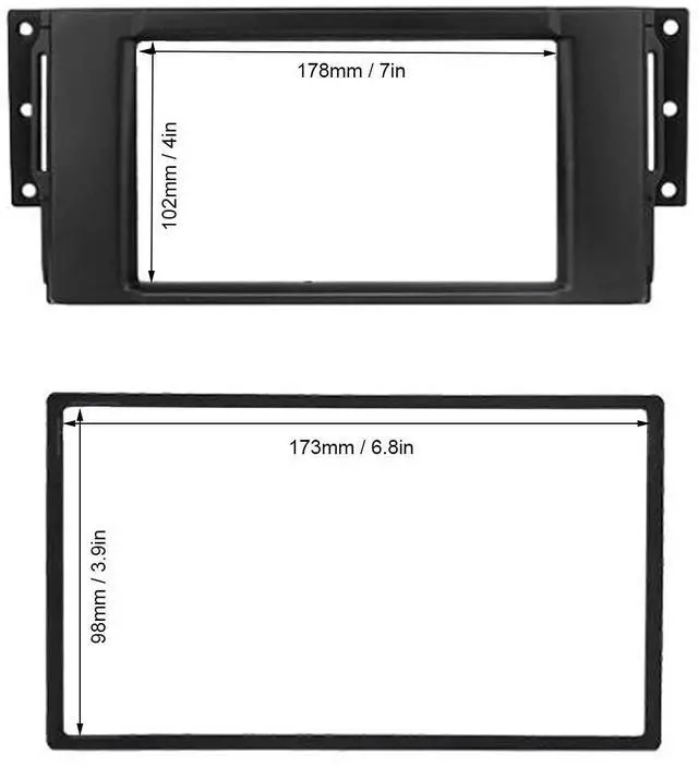 Alt view image 5 of 5 - Navigation Kit, Double DIN Installation Stereo Radio Fascia DVD Audio Navigation Panel Frame Kit for 2005-2010