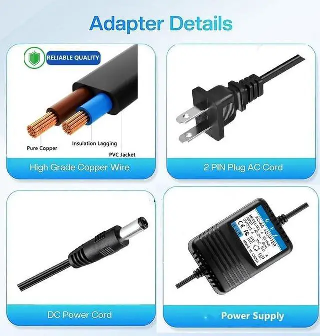 Alt view image 3 of 5 - Ousaly 15V AC Adapter Charger for Acorn MW48-1501500A MW481501500A P/N: AC15US1500UL,Model SY-15030A 5Y-15030A SY15030A 5Y15030A Class 2 Transformer Power Ac Adapter Supply Cord PSU (w/Barrel Tip)