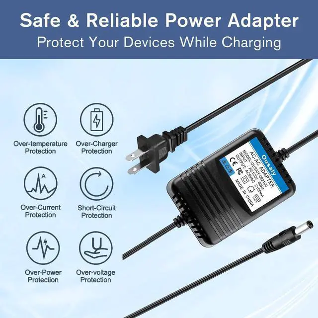 Alt view image 4 of 5 - Ousaly 15V AC Adapter Charger for Acorn MW48-1501500A MW481501500A P/N: AC15US1500UL,Model SY-15030A 5Y-15030A SY15030A 5Y15030A Class 2 Transformer Power Ac Adapter Supply Cord PSU (w/Barrel Tip)