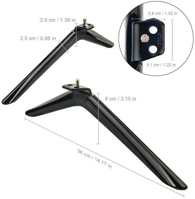Alt view image 5 of 5 - New 75A53FUA 75A6G TV Base Stand Legs Replaced fit for Hisense 75" 4K UHD Android Smart TV (2021) 75A53FUA 75A6G 75A53FJ 75A53FXVT 75A6H 70A56EGA 75U6G 70E7G 75A62GS