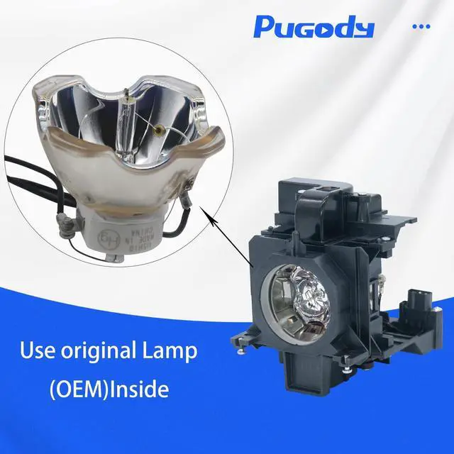 Alt view image 2 of 5 - Pugody POA-LMP137//610-347-5158 Original Genuine Projection Lamp for Sanyo PLC-XM100 PLC-XM100L PLC-WM4500 PLC-WM4500L PLC-XM5000 PLC-XM80 PLC-XM80L PLC-XW4500L (OEM Bulb Inside) with Housing