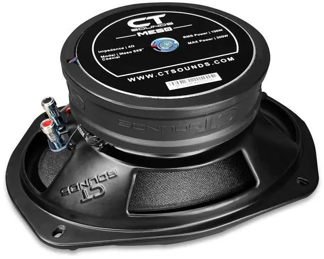 Alt view image 5 of 5 - CT Sounds Meso 6x9 400 Watt 2-Way Premium Coaxial Car Speakers, Pair
