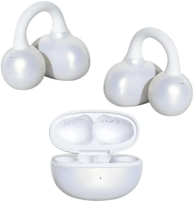 Main image of M30 Open Ear Earbuds, Bluetooth 6.0 Wireless Ultra Audio, ENC AI Air Conduction Headphones, 60H Playtime, Stereo Sound, Touch Control, Premium Clip-On Open-Ear Earphones for Office & Daily Use