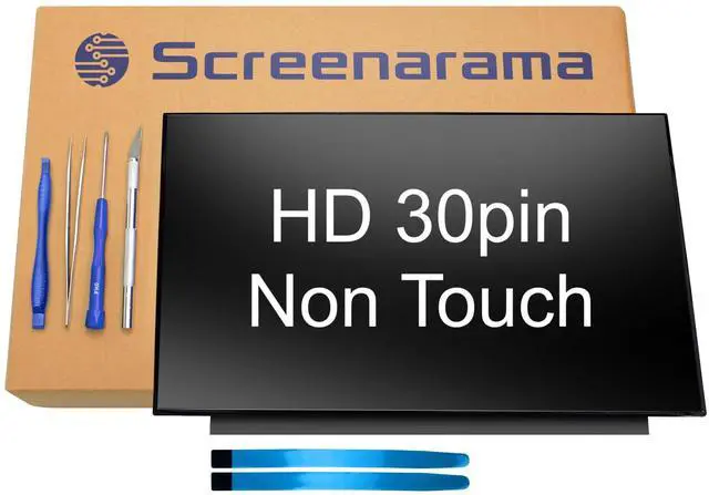 Main image of SCREENARAMA New Screen Replacement for HP 14-DQ0760DX 14-DQ0761DX 14-DQ0762DX (Matte) 30pin HD 1366x768 LCD LED Display with Tools and Tape