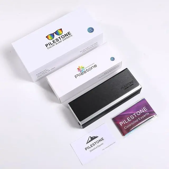 Alt view image 5 of 5 - Pilestone TP-025 Tested Success Lens B Color Blind Glasses for Red-Green Color Enhance Indoor Outdoor Use