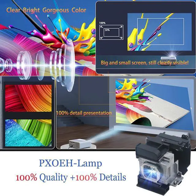 Alt view image 4 of 5 - PXOEH A+ Quality ET-LAA310 for Panasonic PT-AE7000U PT-AT5000 PT-AE7000E PT-AE7000EA Premium Quality Replacement Projector Lamp Bulb with Housing