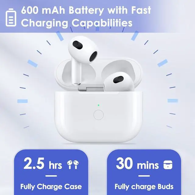 Alt view image 2 of 5 - owenbo Replacement Airpod Wireless Charging Case, Charging Case Compatible for Air Pod 1st 2nd Generation, Airpods1&2 Charger Case Replacement,Bluetooth Pairing (1.77 * 2.36 Type-C)