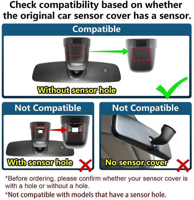 Alt view image 2 of 5 - Mangoal 4K Dash Cam Custom fit for Volkswagen Tiguan 2018-2024 Gen2 AD/BW (Model A Black), Integrated OEM Look, UHD 2160P Video, App & WiFi, Loop Recording, Easy to Install, GPS, 64GB Card
