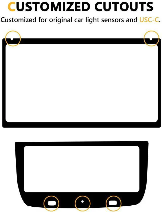 Alt view image 4 of 5 - RERPRO Tempered Glass Screen Protector Compatible with 2022 2023 2024 2025 2026 Rivian R1T R1S Interior Accessories Dashboard Touchscreen Touch Display Matte 9H Hardness Tempered Film, 3 Screens Bundl