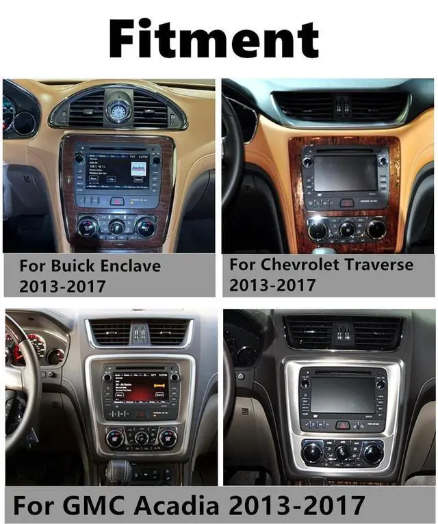 Alt view image 2 of 5 - 4+64G Car Radio for Chevrolet Traverse 2013 2014 2015 2016 2017, 7 inch Touchscreen Stereo for Buick Enclave 2013-2017 Head Unit for Traverse Wireless Android Auto Bluetooth GPS Backup Camera