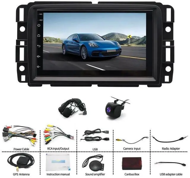 Alt view image 4 of 5 - 4+64G Car Radio for Chevrolet Traverse 2013 2014 2015 2016 2017, 7 inch Touchscreen Stereo for Buick Enclave 2013-2017 Head Unit for Traverse Wireless Android Auto Bluetooth GPS Backup Camera