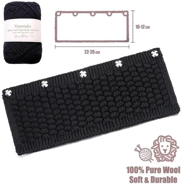 Alt view image 5 of 5 - Voarmaks True Lambskin Ear Pads Pure Wool Headband Cushion Cover Kit Compatible with Audio Technica ATH M50X M50XBT M50RD M40X M30X M20X MSR7 SX1 Headphone (True Lambskin Kit)