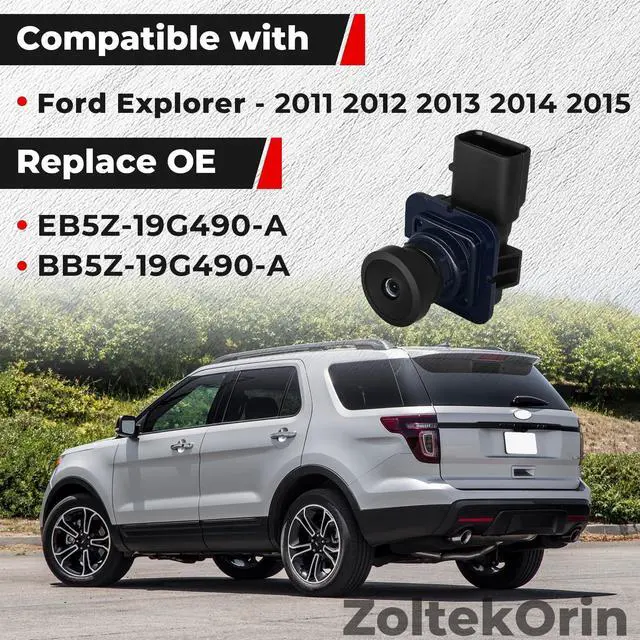 Alt view image 2 of 5 - ZoltekOrin Rear View Backup Camera Compatible with Ford Explorer 2011-2015 Parking Assist Reverse Camera, Replacement for BB5Z-19G490-A 170 Wide Angle HD Lens for Easy Parking & Reversing