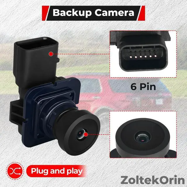 Alt view image 3 of 5 - ZoltekOrin Rear View Backup Camera Compatible with Ford Explorer 2011-2015 Parking Assist Reverse Camera, Replacement for BB5Z-19G490-A 170 Wide Angle HD Lens for Easy Parking & Reversing