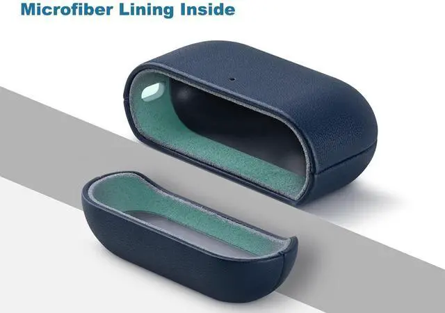 Alt view image 5 of 5 - LOPIE for AirPods Pro 3rd Generation Case (Not for 2nd Gen) - Vegan Leather Cover with Sheepskin-Like Texture - Handmade Protective Hard Shell Cover - for AirPods Pro 3 Case Cover
