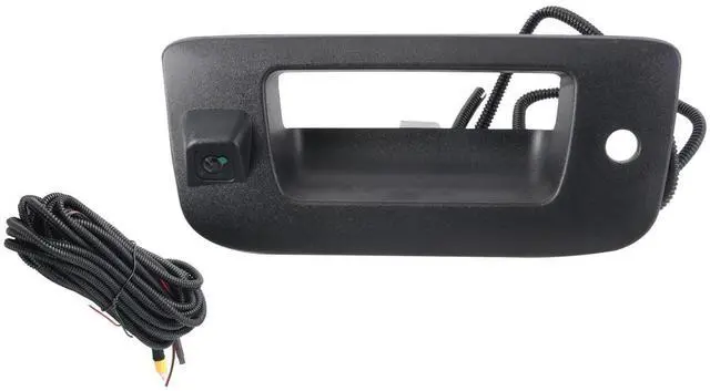 Main image of FEIDKS Tailgate Replace Rear View Camera Backup Tailgate Handle Camera Compatible with Chevy Silverado and GMC Sierra 2007-2013,Tailgate Door Handle Replacement Camera(Color: Black)