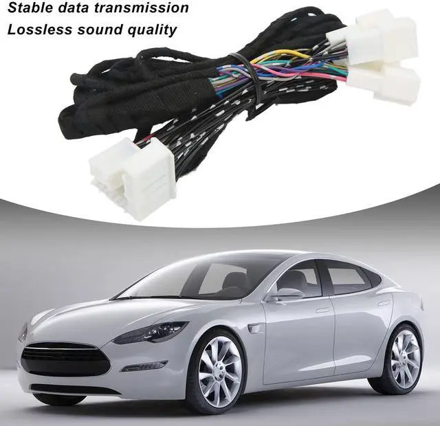 Alt view image 3 of 5 - Car Stereo Speaker Wire Harness Plug, Lossless Sound Quality Copper Wire Speaker Activation Wire Harness for Y 20172020