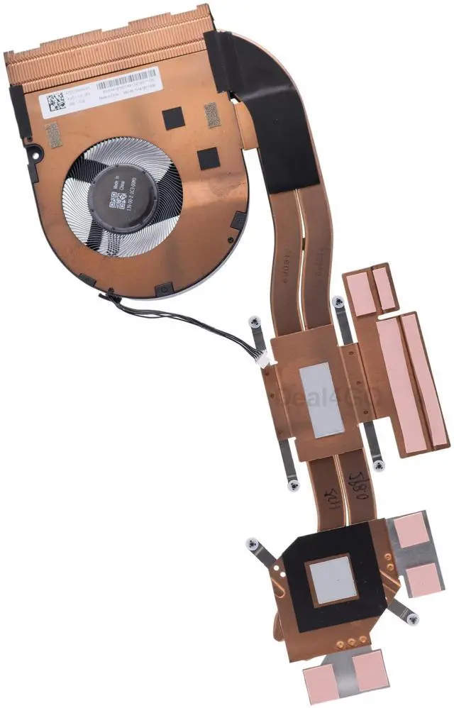 Alt view image 4 of 4 - Deal4GO CPU Cooling Fan Heatsink Thermal Module Assembly 5H41B77308 Replacement for Lenovo Thinkpad P15V T15P Gen 3 with Intel CPU (Discrete)