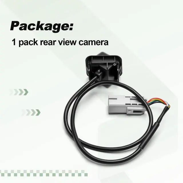 Alt view image 3 of 5 - Backup Rear View Parking Camera Compatible with 2014-2020 Chevy Impala 2014 Impala ECO Replace GM1960113 590110 590-110 23323779 22740367