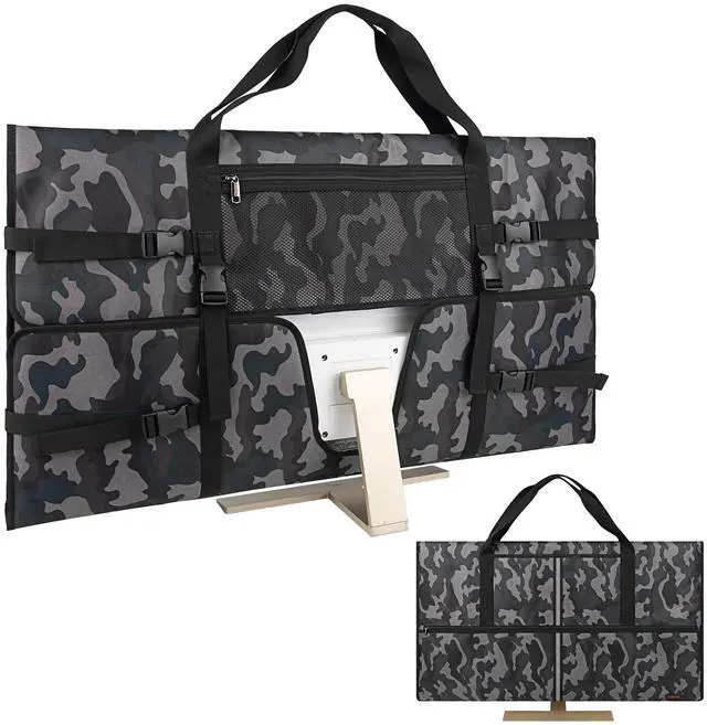 Main image of Kingshion Travel Carrying Bag Compatible with 32" All-in-One Desktop Computer and 32" Monitor (Camouflage Gray)