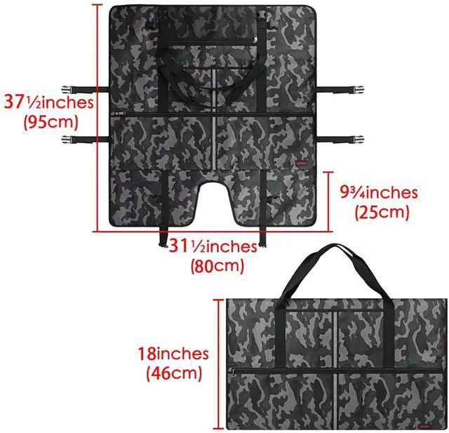 Alt view image 2 of 5 - Kingshion Travel Carrying Bag Compatible with 32" All-in-One Desktop Computer and 32" Monitor (Camouflage Gray)