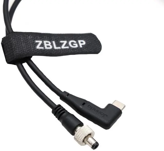 Alt view image 2 of 5 - ZBLZGP Type-C USB C to Locking DC 12V 3A PD Power Cable (Right Angle USB C, 1M)