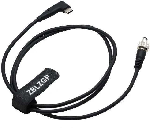 Alt view image 3 of 5 - ZBLZGP Type-C USB C to Locking DC 12V 3A PD Power Cable (Right Angle USB C, 1M)