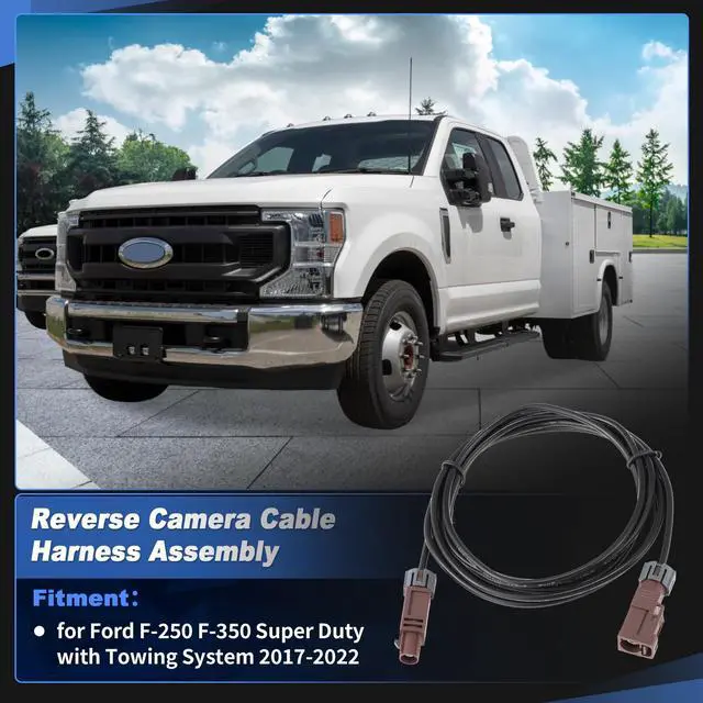 Alt view image 2 of 5 - RATCHROLL HC3Z-14D202-M Rear View Reverse Camera Cable Harness Assembly for Ford F-250 F-350 Super Duty with Towing System 2017-2022