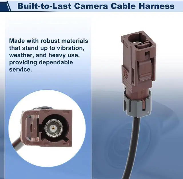 Alt view image 5 of 5 - RATCHROLL HC3Z-14D202-M Rear View Reverse Camera Cable Harness Assembly for Ford F-250 F-350 Super Duty with Towing System 2017-2022