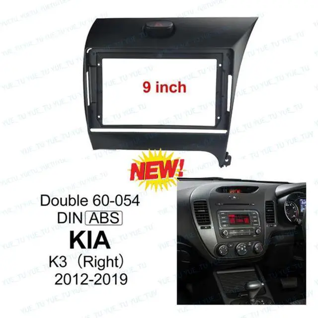 Alt view image 3 of 5 - 9Inch 2Din Installation Dash Kit Fits for Kia K3 Cerato Forte 2013-2017 LHD Aftermarket Android Car Radio Stereo Mounting Fascia Panel