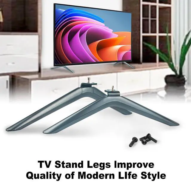 Alt view image 4 of 5 - TV Stand Legs Tabletop TV Mount Holder Base Applicable for Hisense A75 4K ULED Android Smart TV 75U6G 75A6H 75A66FUA 70A7100F HU70A6109FUWA 70A6500G 75A62GS 75A53FUR(0005) 75A53FEVS 75A66EEVS