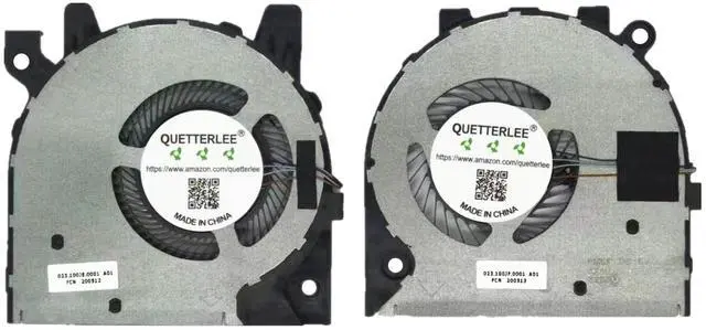 Alt view image 2 of 2 - QUETTERLEE New Laptop CPU and GPU Cooling Fan for Dell Inspiron 7300 2-in-1 7306 2-in-1 P125G Series 099N5C 09NRGK DFS5K123043638 FMCN DFS150305A80T FMCP EG50040S1-CK60-S9A EG50040S1-CK50-S9A Fan