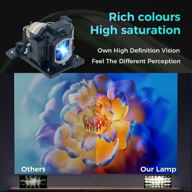 Alt view image 3 of 5 - GZWOG DT02081 Hight Quality Replacement Projector Lamp Bulb for HITACHI CP-EW3015WN CP-EW3551WN CP-EW4051WN CP-EX303 CP-EX3051WN CP-EX3551WN CP-EX4551WN with Housing